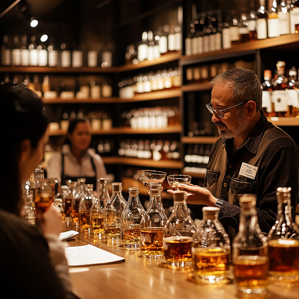 Nothing better than a whiskey tasting! Or is it spelled "whisky"? I don't know!